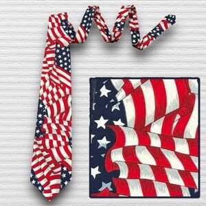 American Eagle Outfitters Flag Neck Tie